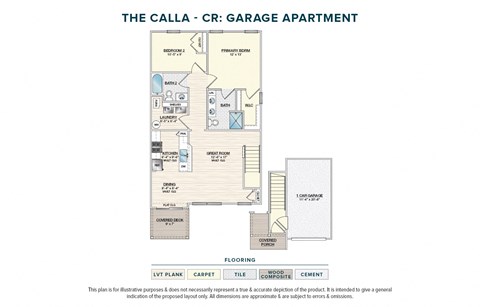 Floor plan for 2 beds, 2 baths, 1023 sqft